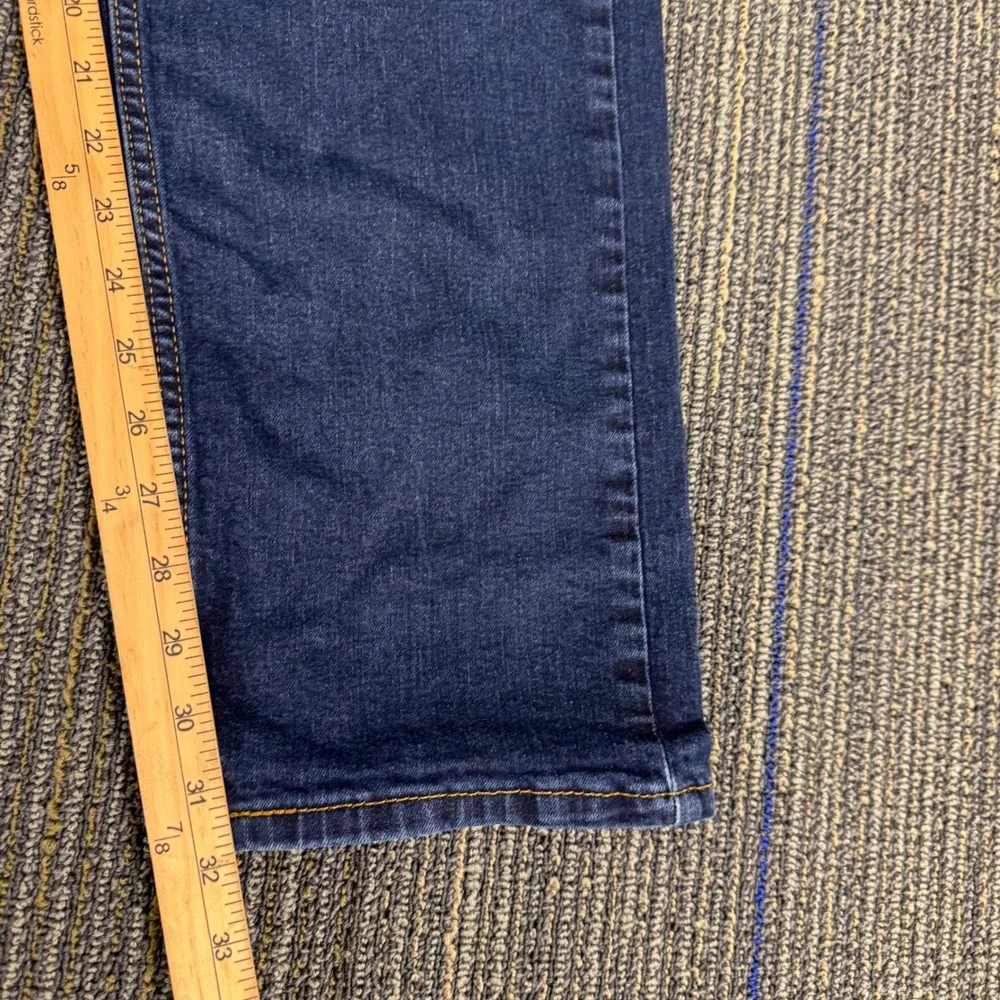 Levi 506 Straight Leg Jeans Mens 40x32 Dark Wash Blue Excellent Denim Pants